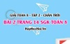 Bài 2 trang 14 Toán 8 Tập 2 Chân trời sáng tạo: Hệ Trục Tọa Độ Oxy